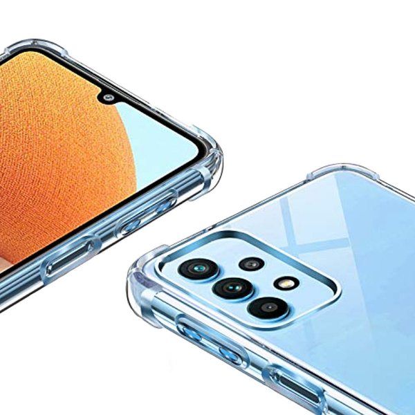 Rvelon Samsung Galaxy A32 5G Cover Stødsikkert Gennemsigtigt