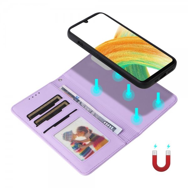 Betopnice Samsung Galaxy A33 5G Etui med aftageligt cover 005 Lilla