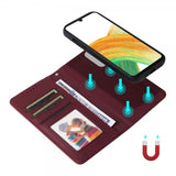 Betopnice Samsung Galaxy A33 5G Etui med aftageligt Cover 005 Rød
