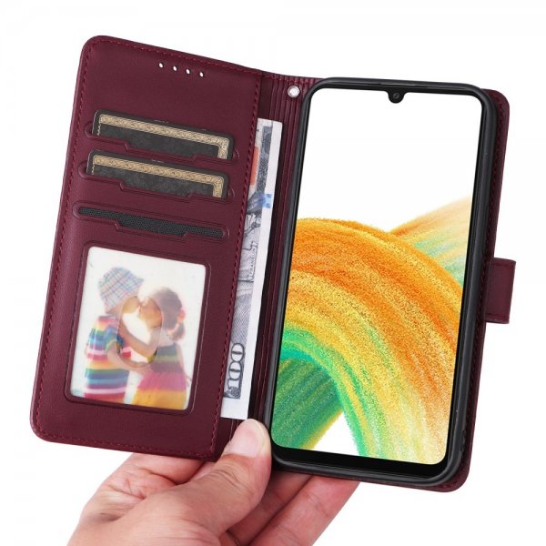 Betopnice Samsung Galaxy A33 5G Etui med aftageligt Cover 005 Rød
