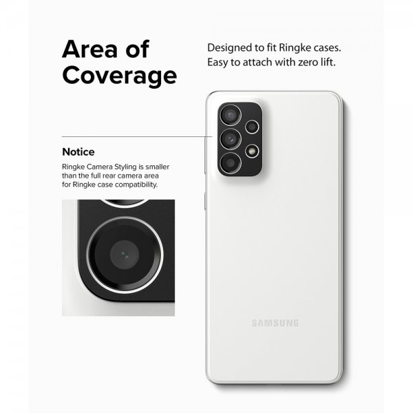 Ringke Samsung Galaxy A33 5G/Galaxy A53 5G Kamerabeskyttelse Camera Styling Sort