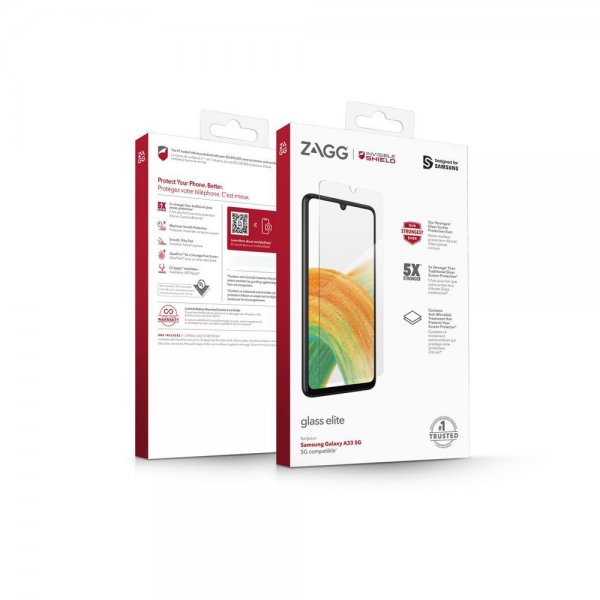 ZAGG InvisibleShield Samsung Galaxy A33 5G Skærmbeskyttelse Glass Elite