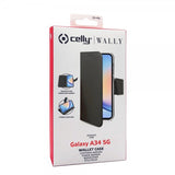 Celly Samsung Galaxy A34 5G Etui Wally Wallet Case Sort