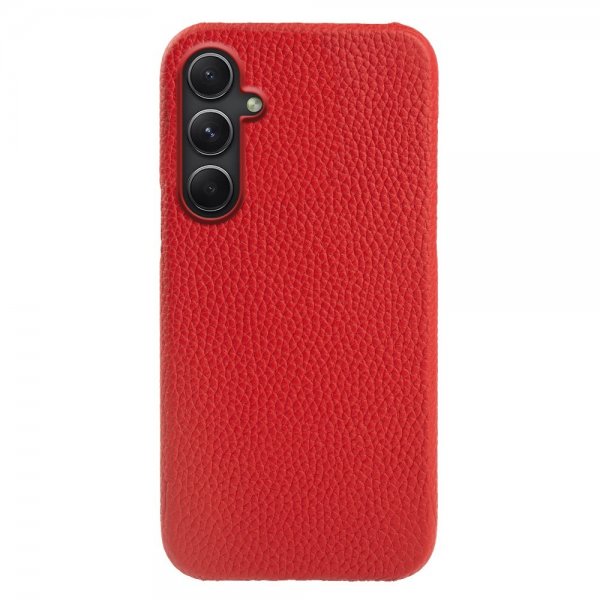 Samsung Galaxy A34 5G Cover Ægte Læder Rød