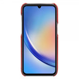 Samsung Galaxy A34 5G Cover Ægte Læder Rød