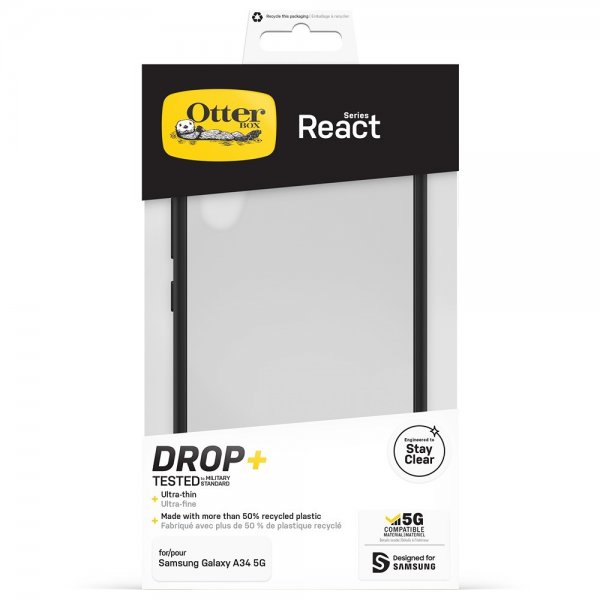 Otterbox Samsung Galaxy A34 5G Cover React Black Crystal