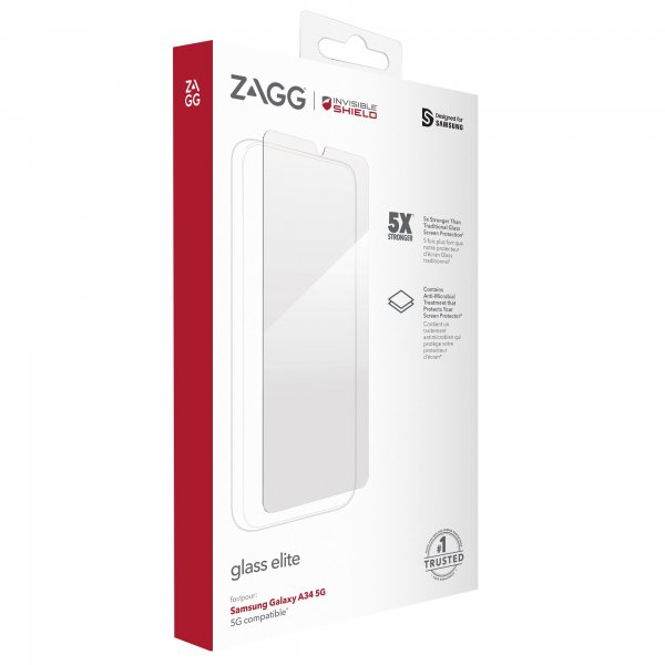 ZAGG InvisibleShield Samsung Galaxy A34 5G Skærmbeskyttelse Glass Elite