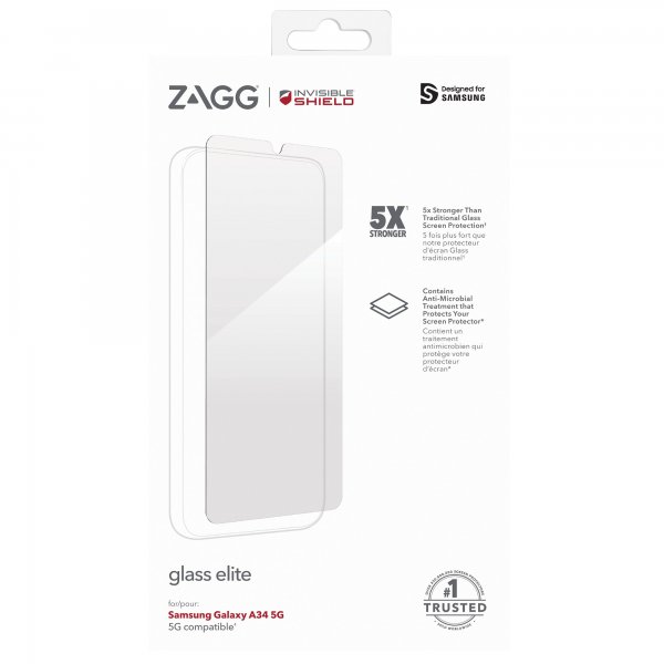 ZAGG InvisibleShield Samsung Galaxy A34 5G Skærmbeskyttelse Glass Elite