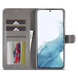 Lc.Imeeke Samsung Galaxy A35 Cover med Kortrum Stativfunktion Grå