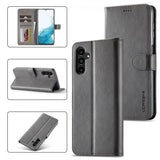 Lc.Imeeke Samsung Galaxy A35 Cover med Kortrum Stativfunktion Grå