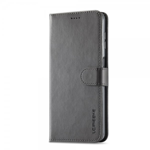Lc.Imeeke Samsung Galaxy A35 Cover med Kortrum Stativfunktion Grå