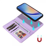 Betopnice Samsung Galaxy A35 Cover med Aftageligt Cover 005 Lilla