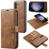 Dg.Ming Samsung Galaxy A35 Etui med Aftageligt Cover Brun