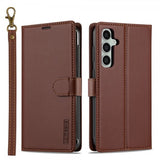 Lc.Imeeke Samsung Galaxy A35 Etui med Aftageligt Cover L2 Series MagSafe Brun