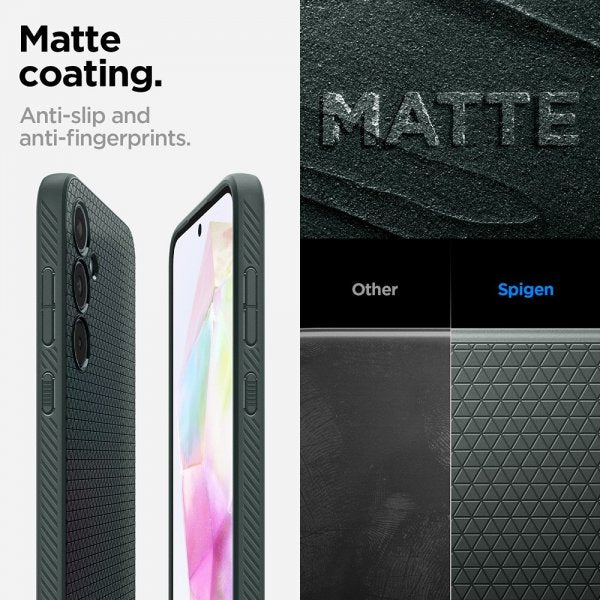 Spigen Samsung Galaxy A35 Cover Liquid Air Abyss Green