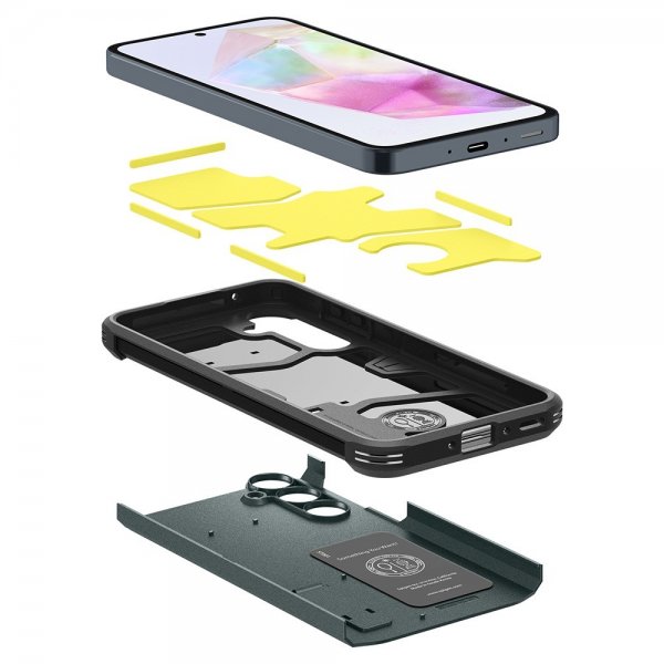 Spigen Samsung Galaxy A35 Cover Tough Armor Abyss Green