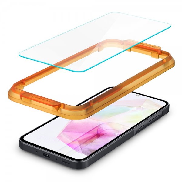 Spigen Samsung Galaxy A35 Skærmbeskyttelse GLAS.tR ALIGNmaster 2-pak