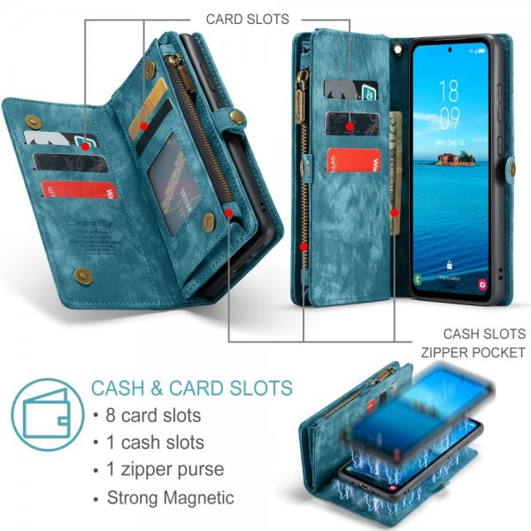 CaseMe Samsung Galaxy A36 Cover 008 Series Aftageligt Cover Blå