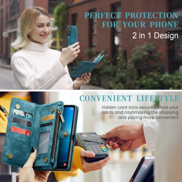 CaseMe Samsung Galaxy A36 Cover 008 Series Aftageligt Cover Blå