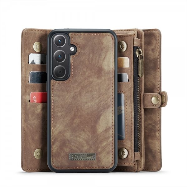 CaseMe Samsung Galaxy A36 Cover 008 Series Aftagelig Skal Brun