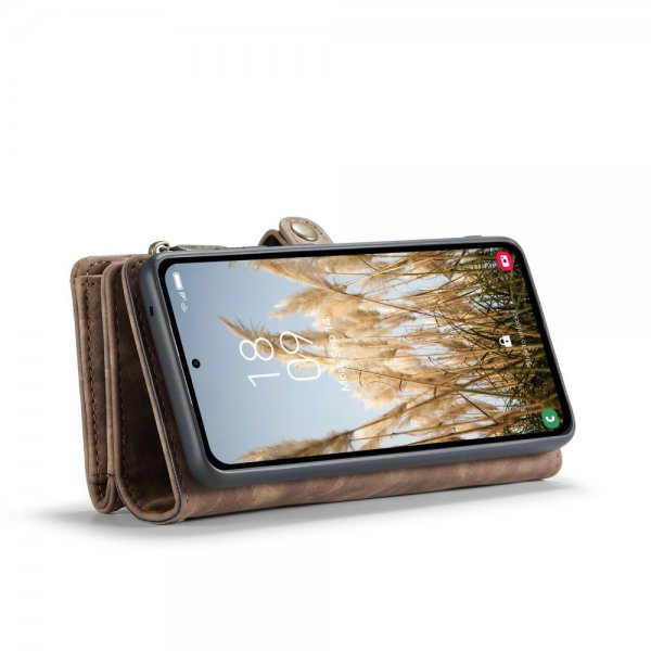 CaseMe Samsung Galaxy A36 Cover 008 Series Aftagelig Skal Brun