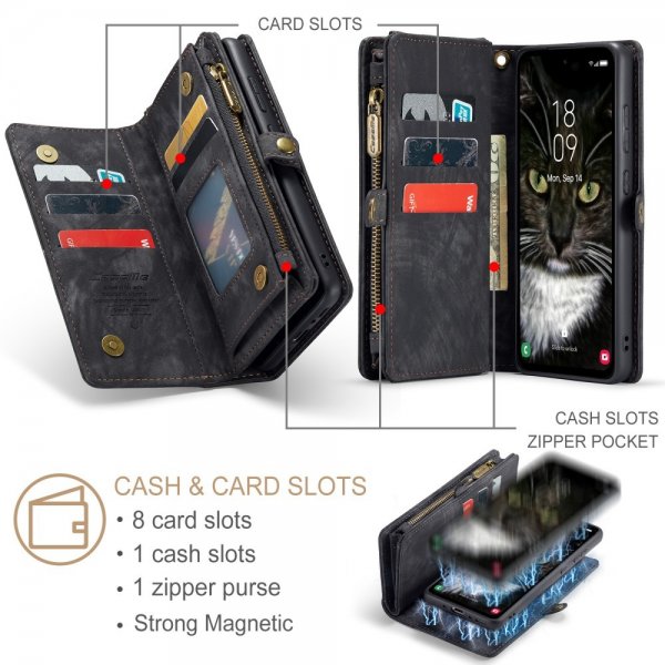 CaseMe Samsung Galaxy A36 Etui 008 Series Aftageligt Cover Sort