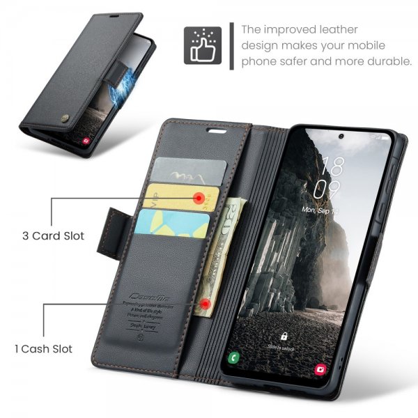 CaseMe Samsung Galaxy A36 Etui 023-serien Sort