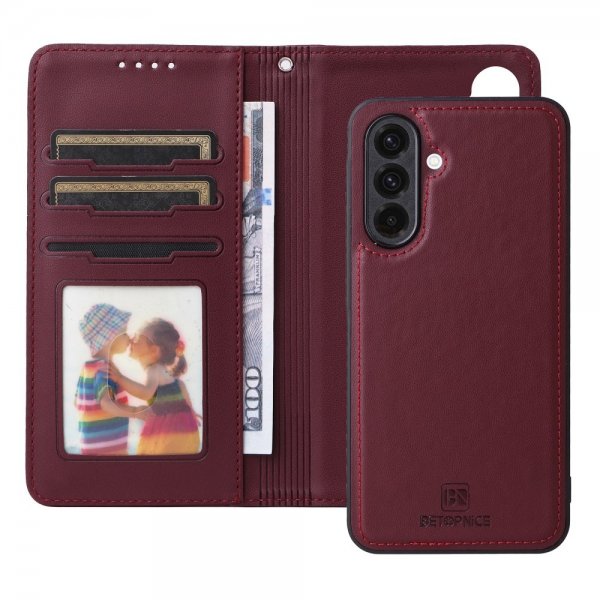 Betopnice Samsung Galaxy A36 Cover med Aftageligt Cover 005 Rød
