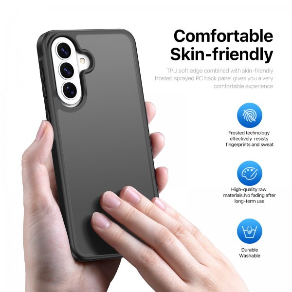 Dux Ducis Samsung Galaxy A36/Galaxy A56/Galaxy A37 Cover Yind-serien Sort