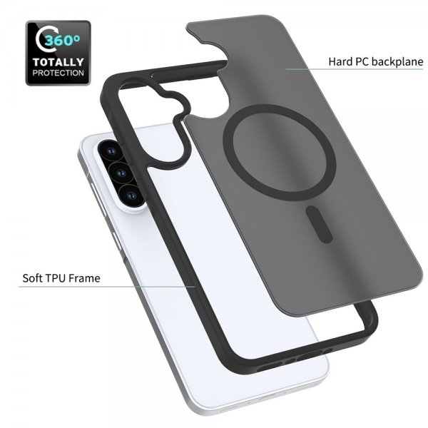 Samsung Galaxy A36/Galaxy A56 Cover Frosted MagSafe Blå