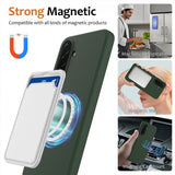 Samsung Galaxy A36/Galaxy A56 Cover med Rem Silikone MagSafe Mørkegrøn