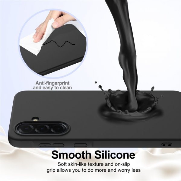 Samsung Galaxy A36/Galaxy A56 Cover med Rem Silikone MagSafe Sort