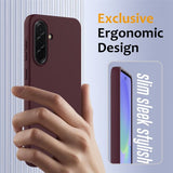 Samsung Galaxy A36/Galaxy A56 Cover med Rem Silikone MagSafe Vinrød