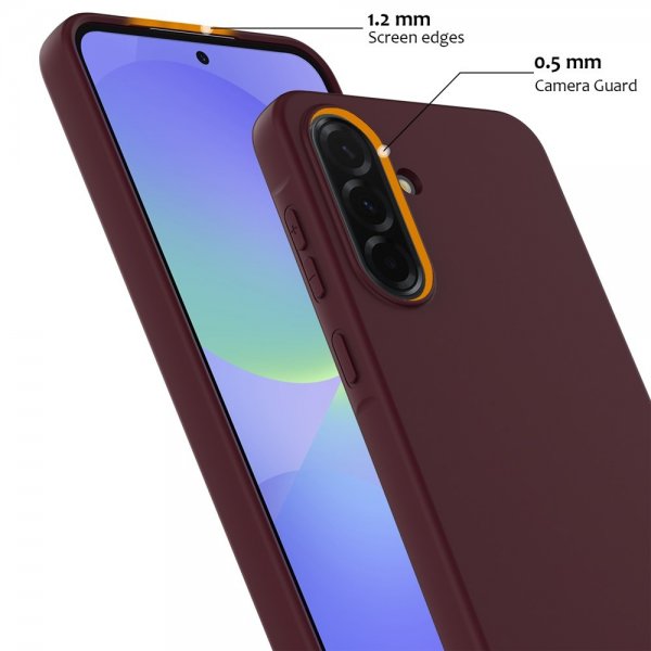 Samsung Galaxy A36/Galaxy A56 Cover med Rem Silikone MagSafe Vinrød