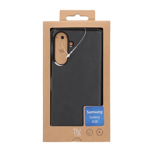 Rvelon Samsung Galaxy A36 Etui Magnetisk Aftageligt Cover Sort