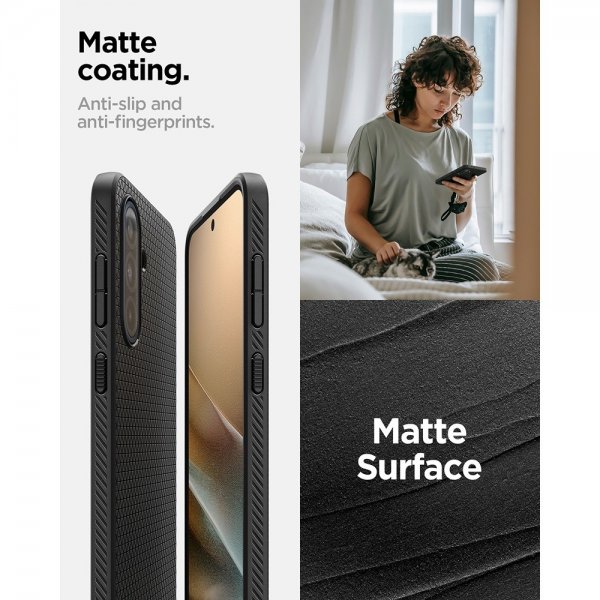 Spigen Samsung Galaxy A36 Cover Liquid Air Mat Sort