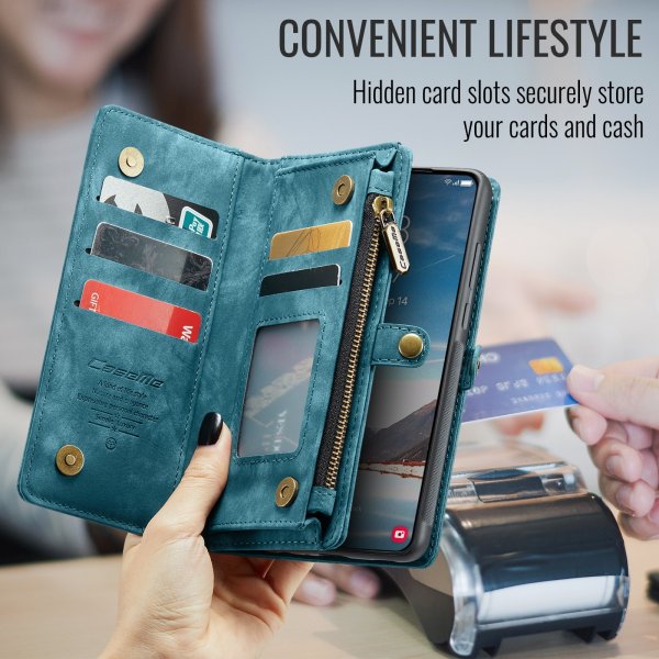 CaseMe Samsung Galaxy A37 Cover 008 Series Aftageligt Cover Blå