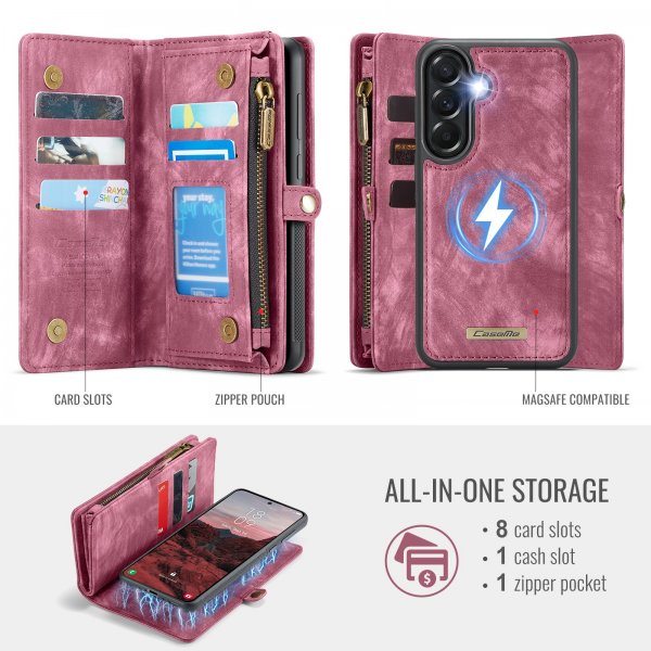 CaseMe Samsung Galaxy A37 Cover 008 Series Aftageligt Cover Rød