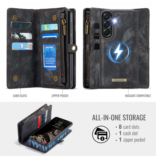 CaseMe Samsung Galaxy A37 Cover 008 Series Aftageligt Cover Sort
