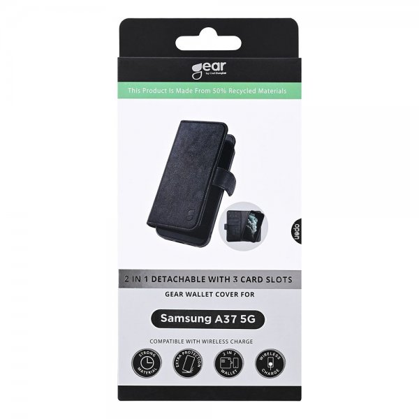 Gear Samsung Galaxy A37 Cover 2-i-1 3 Kortlommer Sort