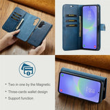 Dg.Ming Samsung Galaxy A37 Etui med Aftageligt Cover Blå