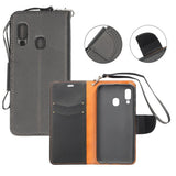 Samsung Galaxy A40 Etui med Stand Sort