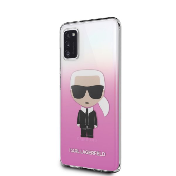 Karl Lagerfeld Samsung Galaxy A41 Cover Iconic Cover Gradient Pink