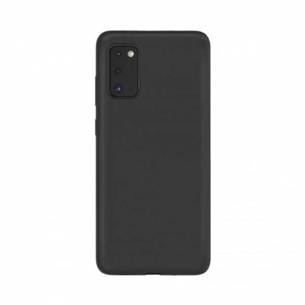 Xqisit Samsung Galaxy A41 Cover Silikone Sort