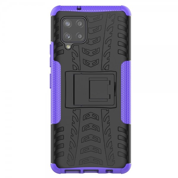 Samsung Galaxy A42 5G Cover Dækmønster Stativfunktion Lilla