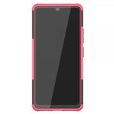 Samsung Galaxy A42 5G Cover Dækmønster Stativfunktion Magenta