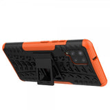 Samsung Galaxy A42 5G Cover Dækmønster Stativfunktion Orange