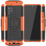 Samsung Galaxy A42 5G Cover Dækmønster Stativfunktion Orange