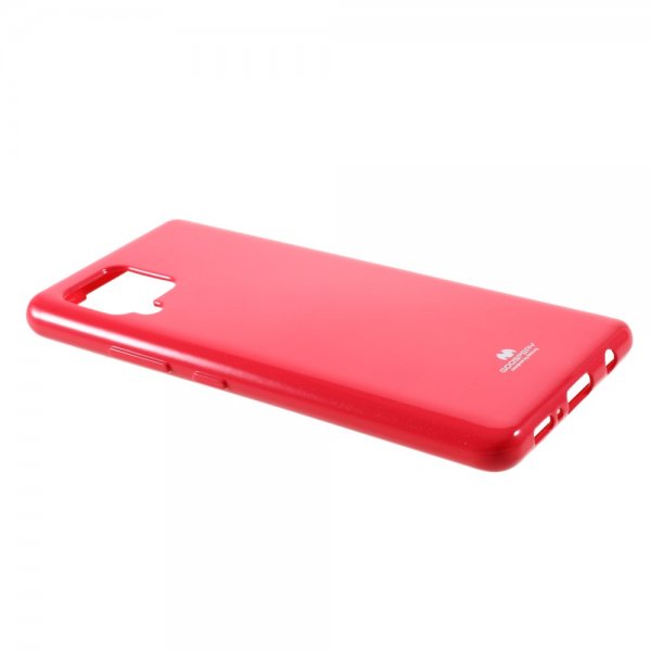 Mercury Samsung Galaxy A42 5G Cover Jelly Glitter Rød