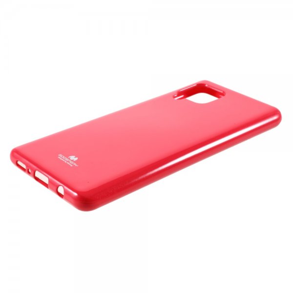 Mercury Samsung Galaxy A42 5G Cover Jelly Glitter Rød